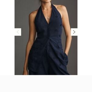 Maeve Navy Halter Top